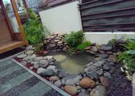 Kolam batu asli dan natural