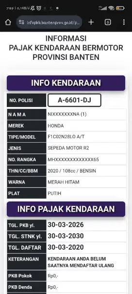 Honda skupi 2020 dijual.