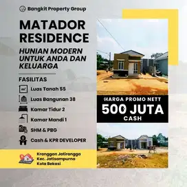 Rumag promo cash 500 juta free bapak  kpr dp 55 juta jakarta bekasi