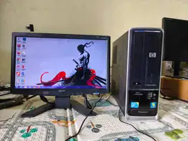 sepaket mini PC HP Intel Quadcore WIFI fisik bagus