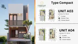 Rumah di JAKARTA 2 Lt 3 Kamar Tidur DP Mulai 0%  Cicilan mulai 7 Jt an