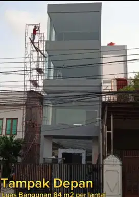 Ruko Utan Kayu Raya 129m 4 lantai