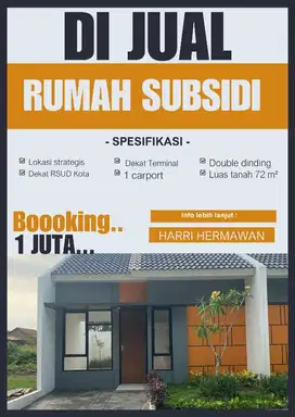 rumah subsidi  murah di serang kota banten