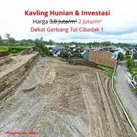 JUAL Tanah PROMO Tersisa 1 Unit Kavling Lokasi Strategis: Gratis SHM