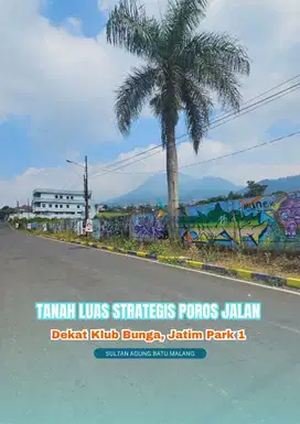 Tanah Strategis dekat Jatim park di Sultan Agung Batu Malang