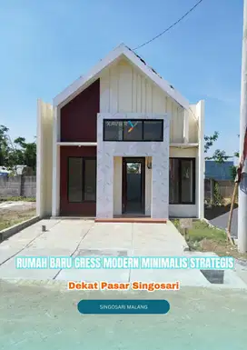 Rumah baru dekat pasar di Candirenggo Singosari Malang