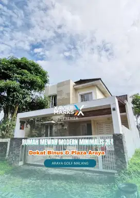 Rumah Modern Minimalis di Araya Golf Malang