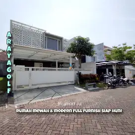 Rumah mewah full furnish di Araya Golf Malang