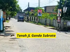 Tanah pinggir jalan dekat Kantor Lurah Sukamaju