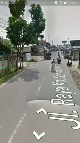 tanah kosong di jln raya jatiwarna pondok gede LT.3120m SHM