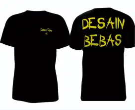 Sablon kaos kaos polos sablon dtf cotton combed 30s combed 24s