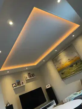 Plafon gypsum plafon pvc partisi gypsum kusen aluminium jendela pintu