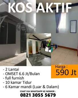 Jual Kosan Cepat, Harga di Bawah Pasar