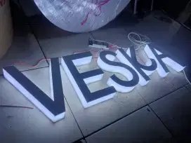 Neon box,huruf timbul,papan nama akrilik