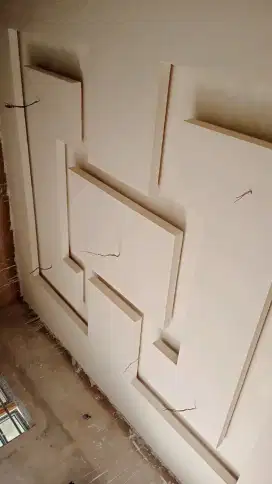 plafon gypsum plafon pvc kusen aluminium partisi sekat ruang pintu