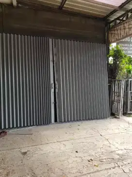 Folding gate, pagar, baja ringan, tangga putar, stainlestel