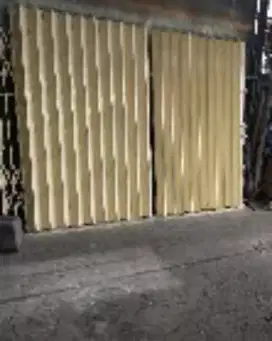 Alumunium kaca Folding gate, pagar, bj ringan, tanga ptr, stainlestel