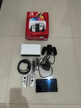 nintendo switch oled OFW fullset tanpa game