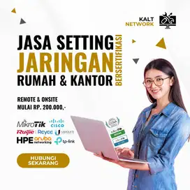 Jasa Setting Jaringan Cisco, MikroTik & Ruijie via Remote & On Site