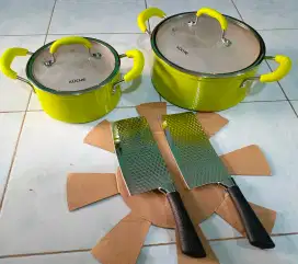 Panci Anti Lengket & Pisau Daging