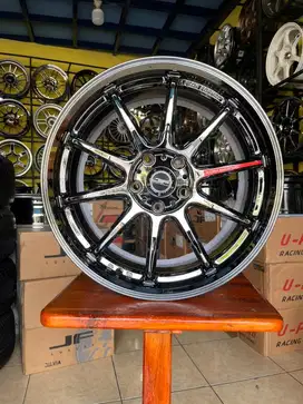 VELG WORK EMOTION BLACK CHROME R18*8 H5*114 HRV,BRV,CIVIC,ODYYSEY