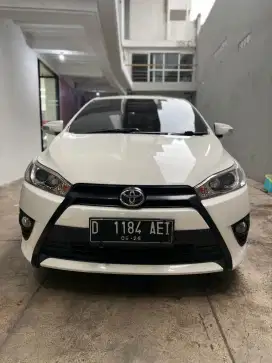 Toyota Yaris G at 2016 putih km.low 85rb an (cash kredit tukar tambah)