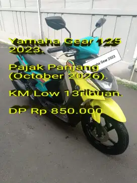 Gear 2023. Pajak Panjang.KM Low. Standar. Mulus. BanOK. Cash/Kredit/TT