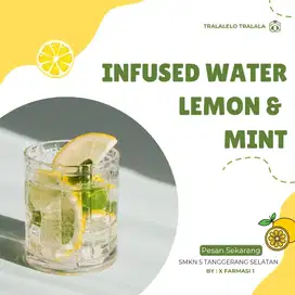 minuman sehat (infused water lemont&mint)