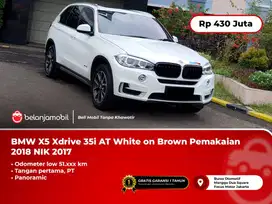 [ LOW KM ] BMW X5 X 5 Xdrive 35i Panoramic AT White on Brown 2017/2018