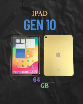 iPad Gen 10 64GB Yellow 10.9 inch