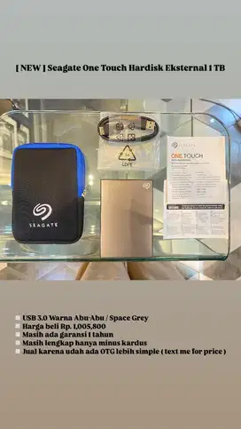Seagate One Touch Hardisk Eksternal 1 GB