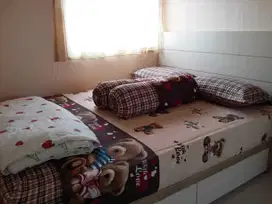 DISEWAKAN 2 KAMAR APARTEMEN GREEN PRAMUKA CITY INCLUDE MAINTANCE