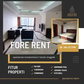 Sewa murah 3br kondo TA furnished siap huni dekat mal  Ta halte busway