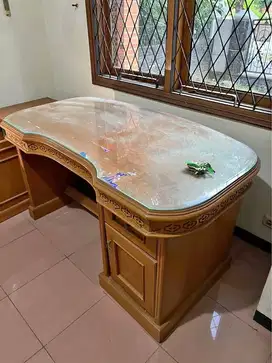 Meja kayu ukuran 100 x 70 jati
