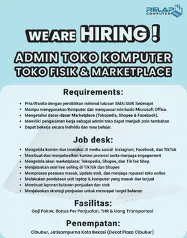 Admin Penjualan & Sosial Media