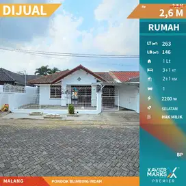 Dijual Rumah Baru Renovasi Siap Huni di Pondok Blimbing Indah Malang