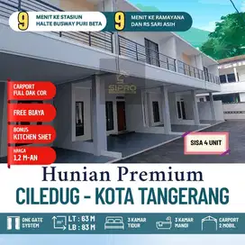 Rumah 2 lantai di Ciledug kota tangerang free biaya