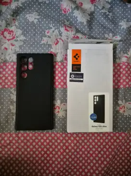 Spigen Liquid Air Original Case Samsung Galaxy S22 Ultra Warna Hitam