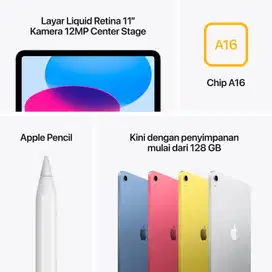 Kredit iPad 11 A16 128 Gb Segampang itu! Promo Bunga bisa 0% 2GP