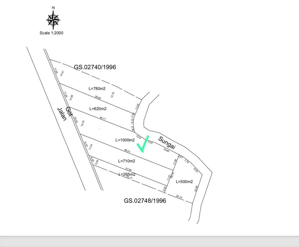 Tanah jalan utama tanah lot