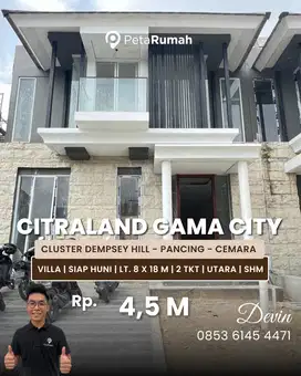 Jual Rumah Tipe Villa Di Citraland Gama City