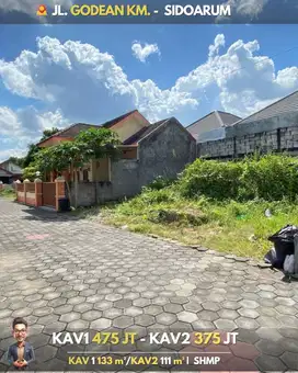 Dijual 2 Bidang Tanah Dalam Cluster di Jalan Godean km 7, Sidoarum