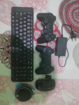 Joystick Mouse Keyboard Wireless Speaker JBL Bluetooth AUX Adaptor 2A