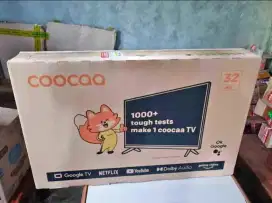 Tv led coocaa 32 google tv baru