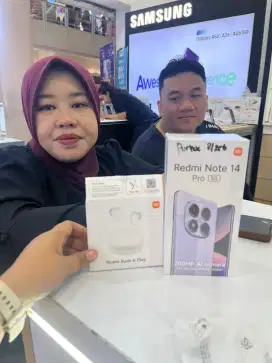 Note 14 pro 5G budling buds 6 play 50rb