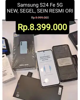 Promo‼️ Rp.8.399
Samsung S24 FE
NEW, SEGEL, SEIN RESMI