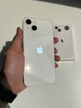 iPhone 13 128gb White iBox / Garansi on / Mulus / Fullset ori / 13 128
