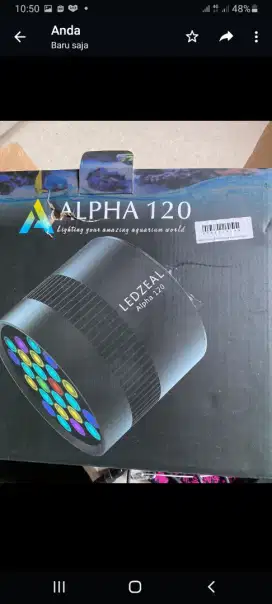 Lampu aquarium air laut, LED ZEAL,lampu pabriaan dg mode sunset sunres