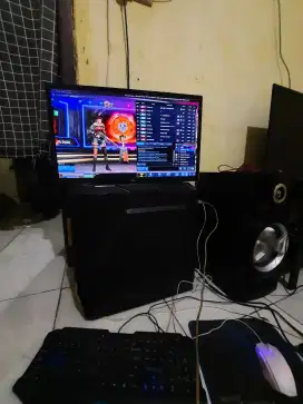 Cpu core i3 + keyboard dan mouse