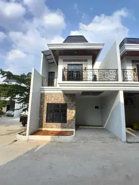 Rumah minimalis modern di jalan gas alam depok